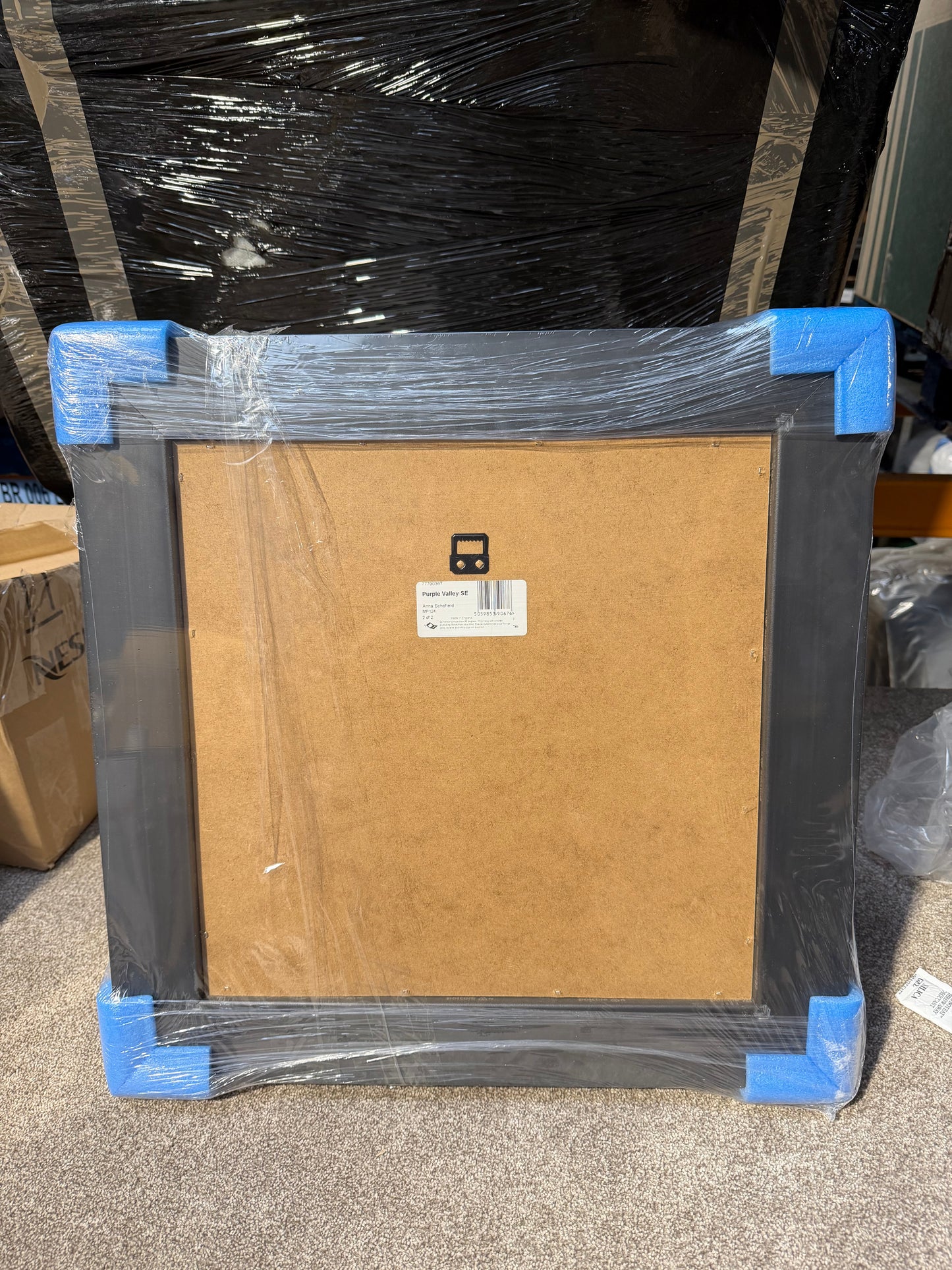 John Lewis Anna Schofield 'Field Calmness & Purple Valley' Framed Print, Set of