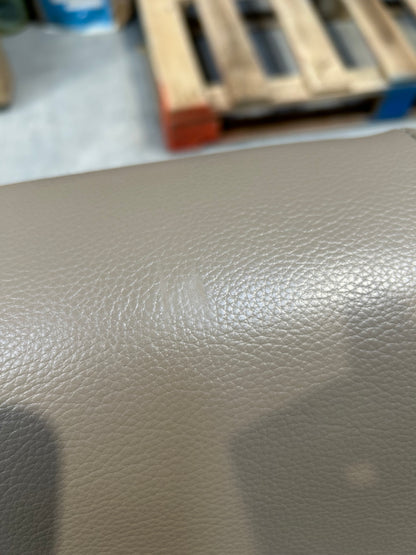 John Lewis Camden Leather Armchair, Dark Leg, Nature Putty