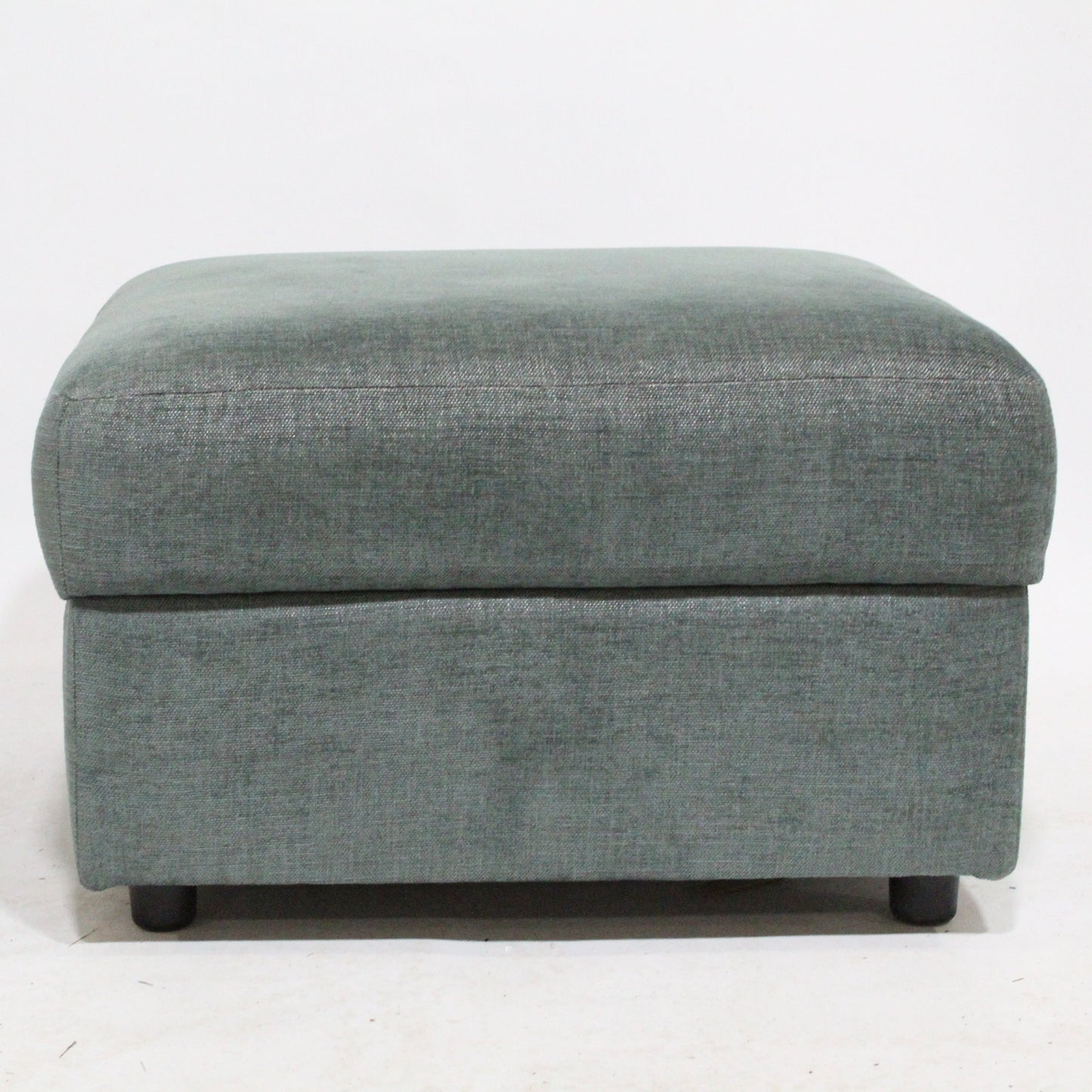 John Lewis Oliver Storage Footstool in Ocean Green