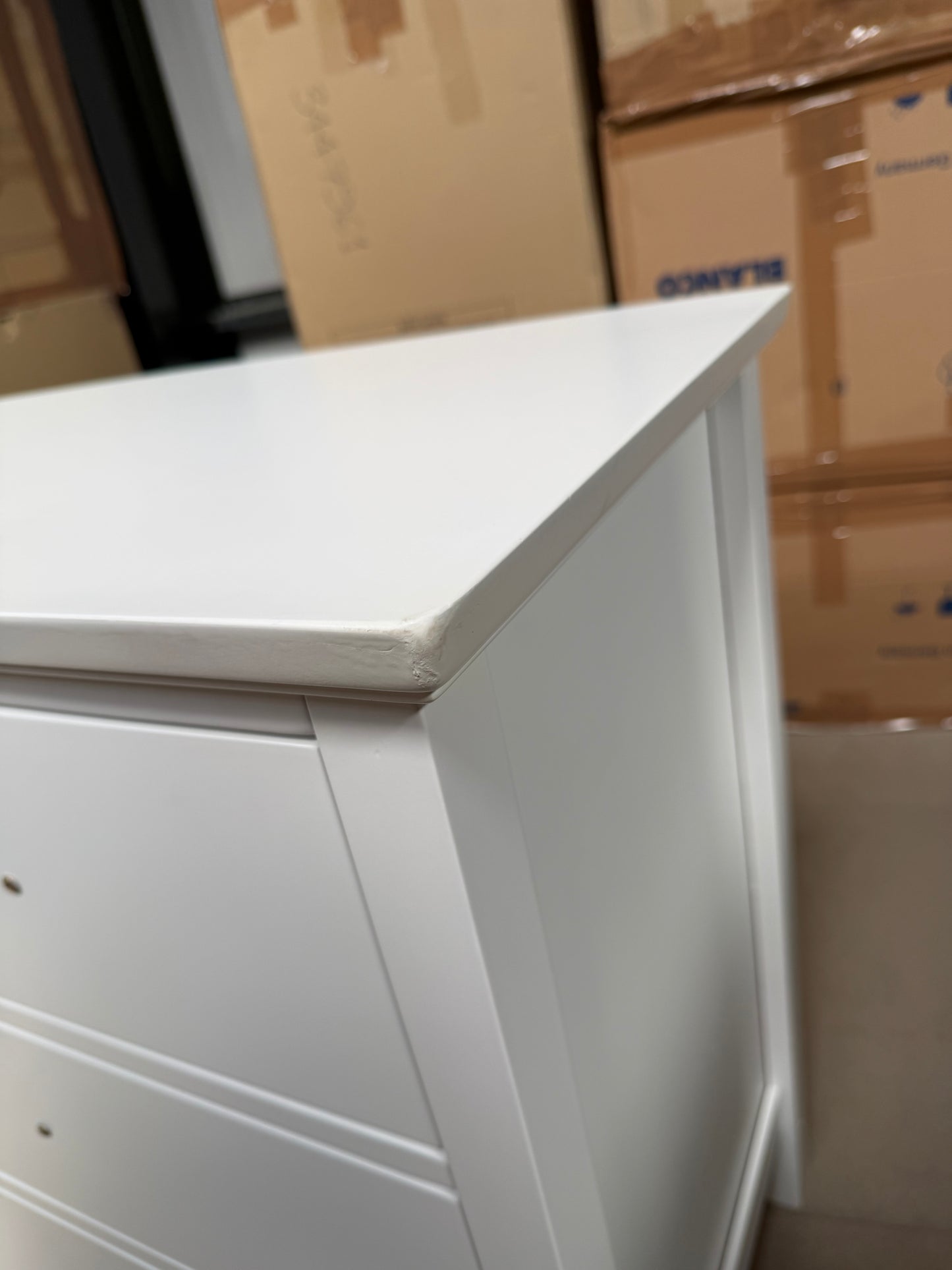 John Lewis Chest of Drawer White Wilton 7 Drawer Storage