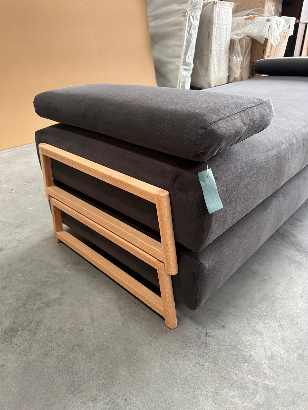 John Lewis Duplet Daybed Velvet Charcoal