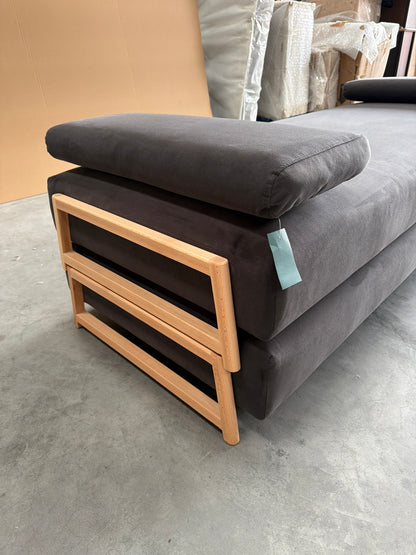 John Lewis Duplet Daybed Velvet Charcoal