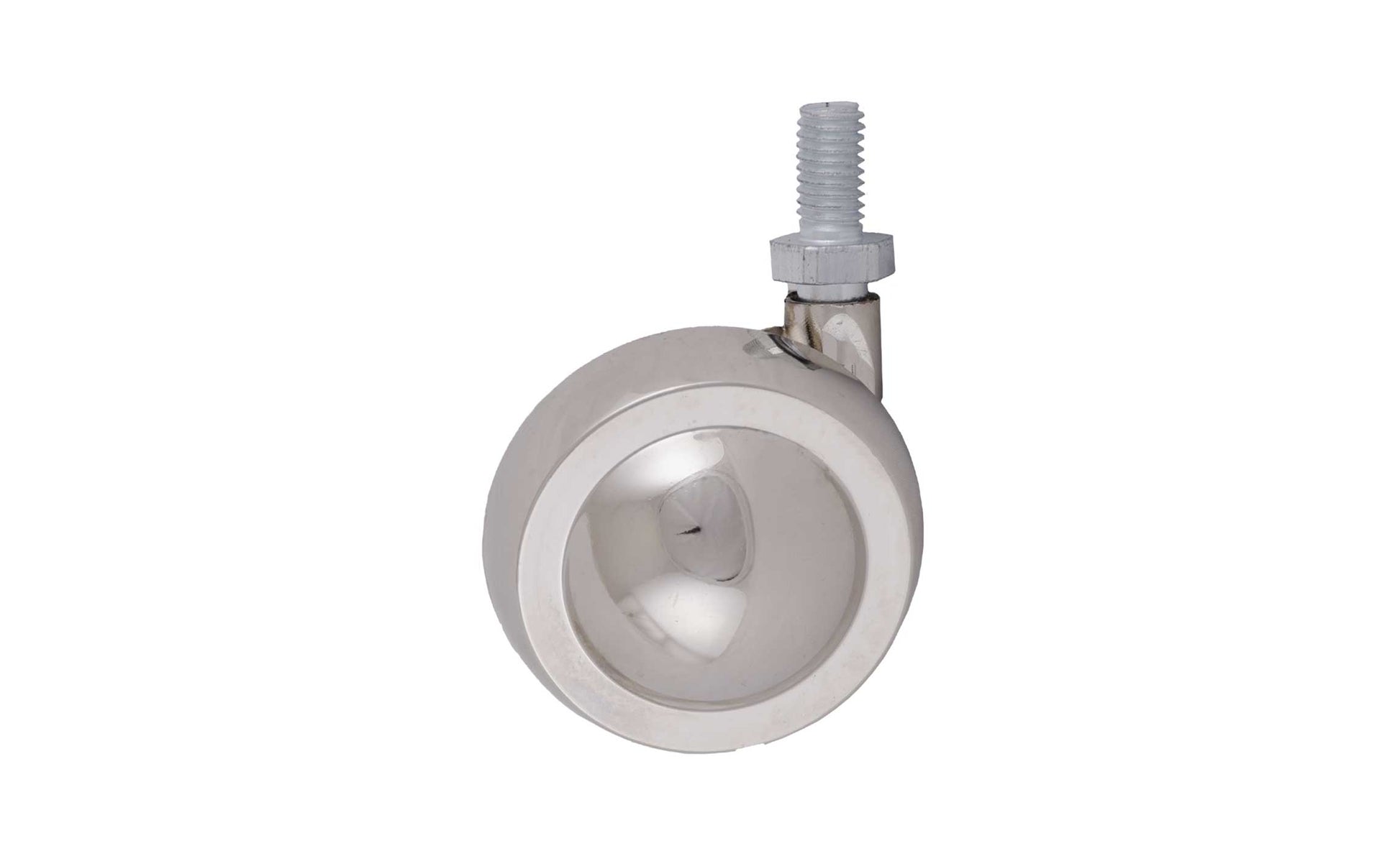 4 x Genuine Kenrick Shepherd Casters with M8 Threaded Stem Silver 50mm REPLACEMENT CHAIR SOFA CROME METAL