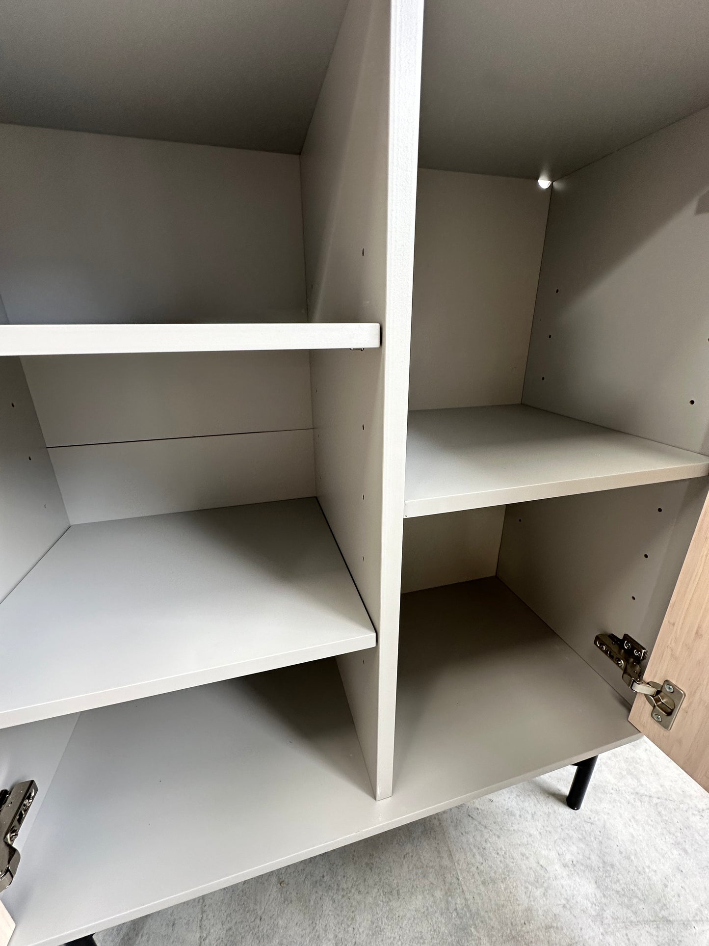 John Lewis Ridge 2 Door Cabinet Grey