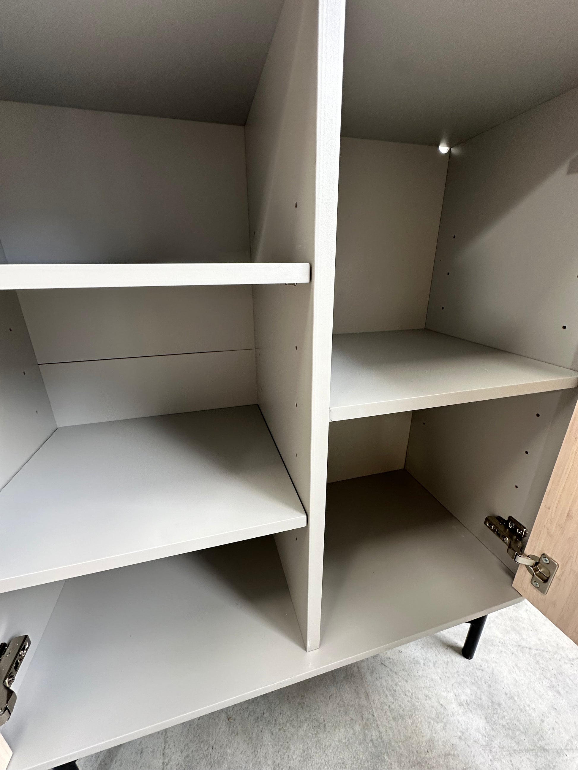 John Lewis Ridge 2 Door Cabinet Grey