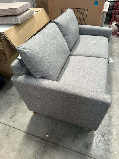 John Lewis Bailey II Medium Sofa Bed, Light Leg, Brushed Tweed Grey