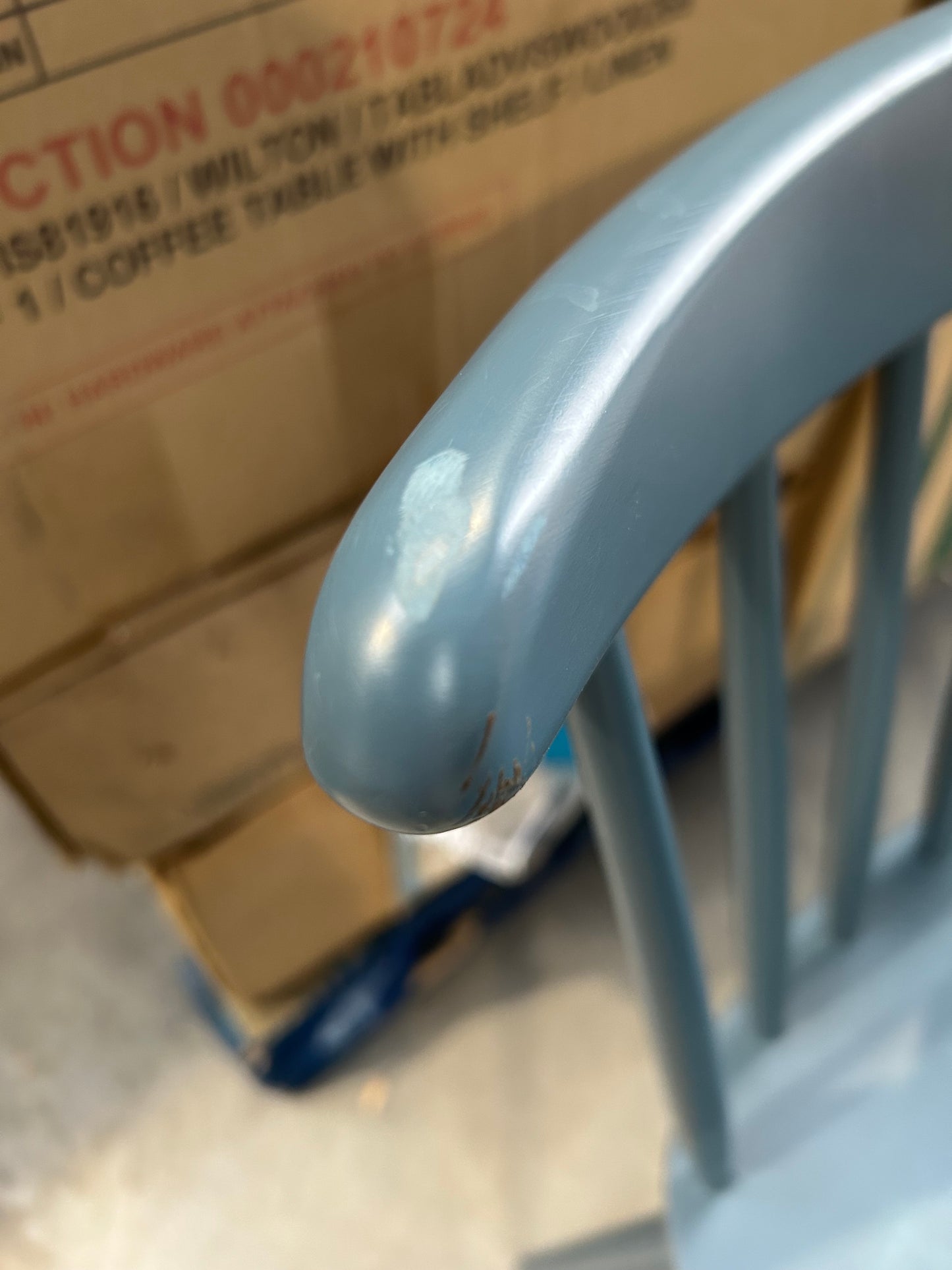 John Lewis Spindle Dining Chair, Set of 2, Blue, FSC-Certified