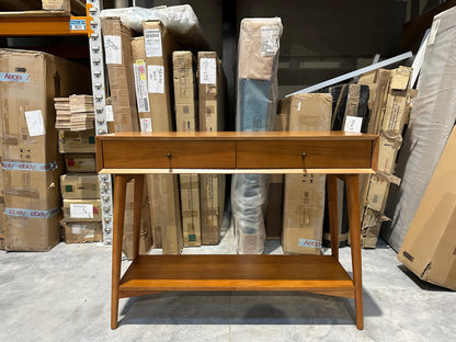 West Elm Mid-Century Wood Console Table, Acorn
