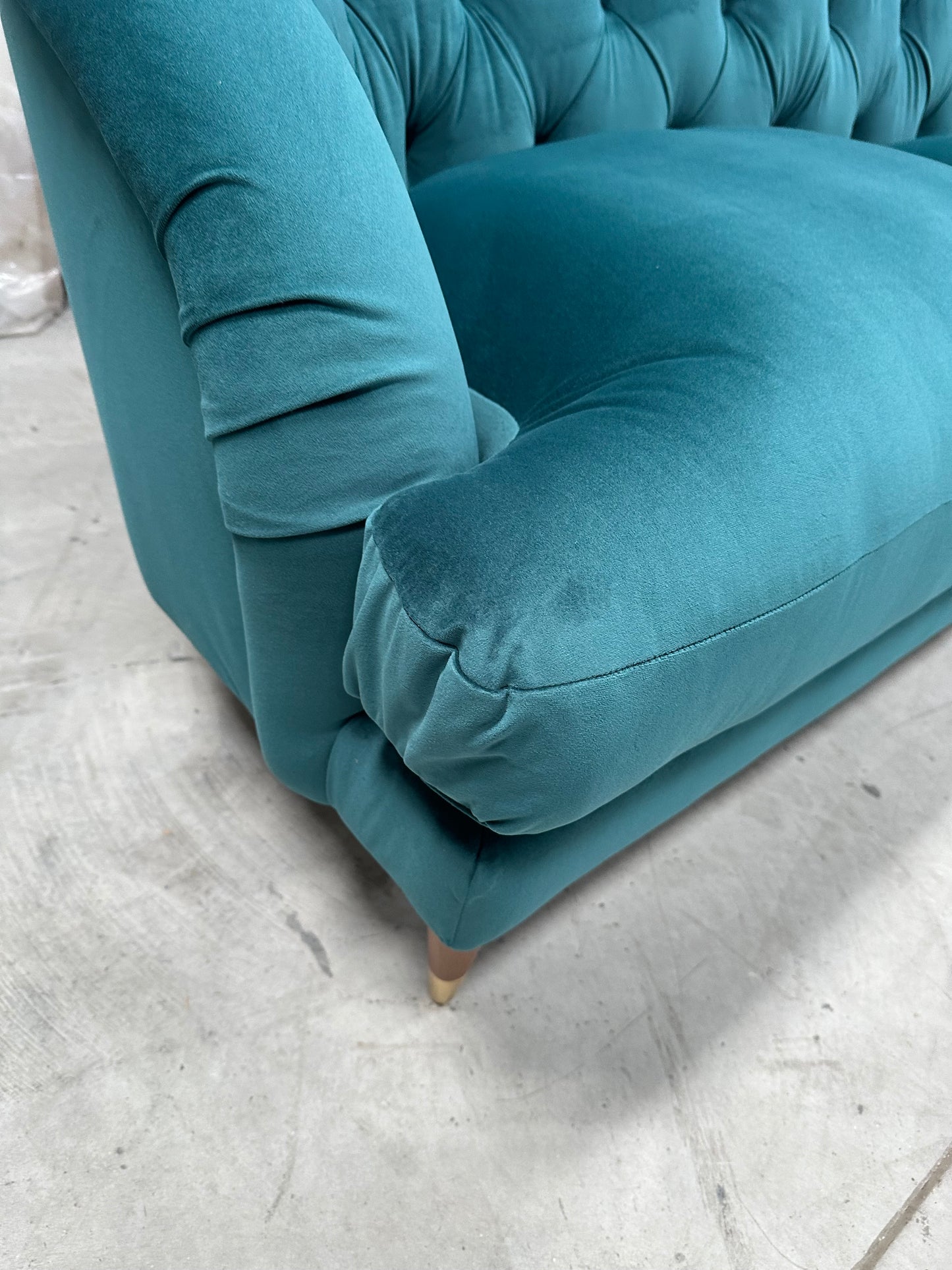 John Lewis + Swoon Radley Large 3 Seater Sofa, Wildwood Green Velvet