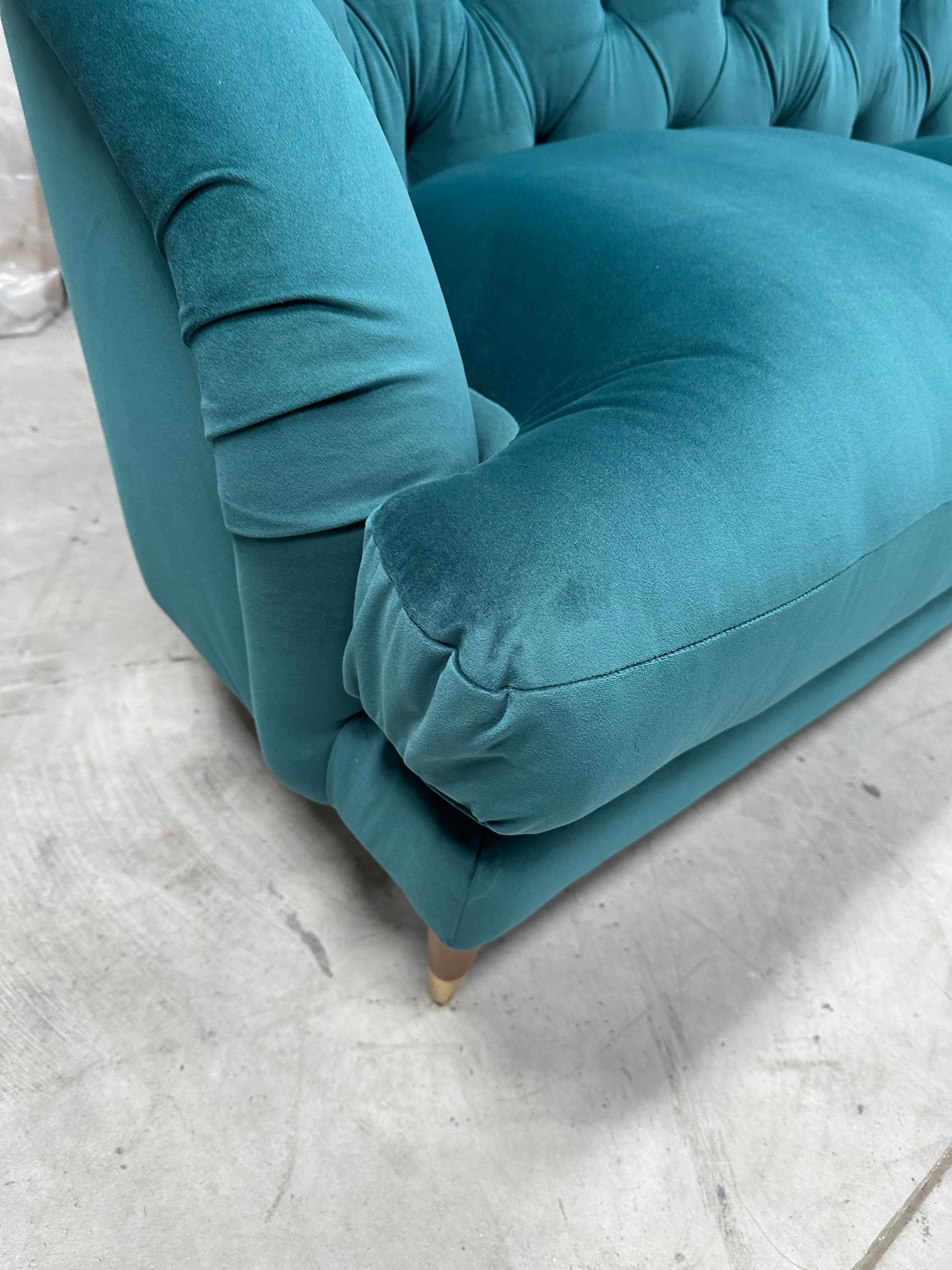 John Lewis + Swoon Radley Large 3 Seater Sofa, Wildwood Green Velvet