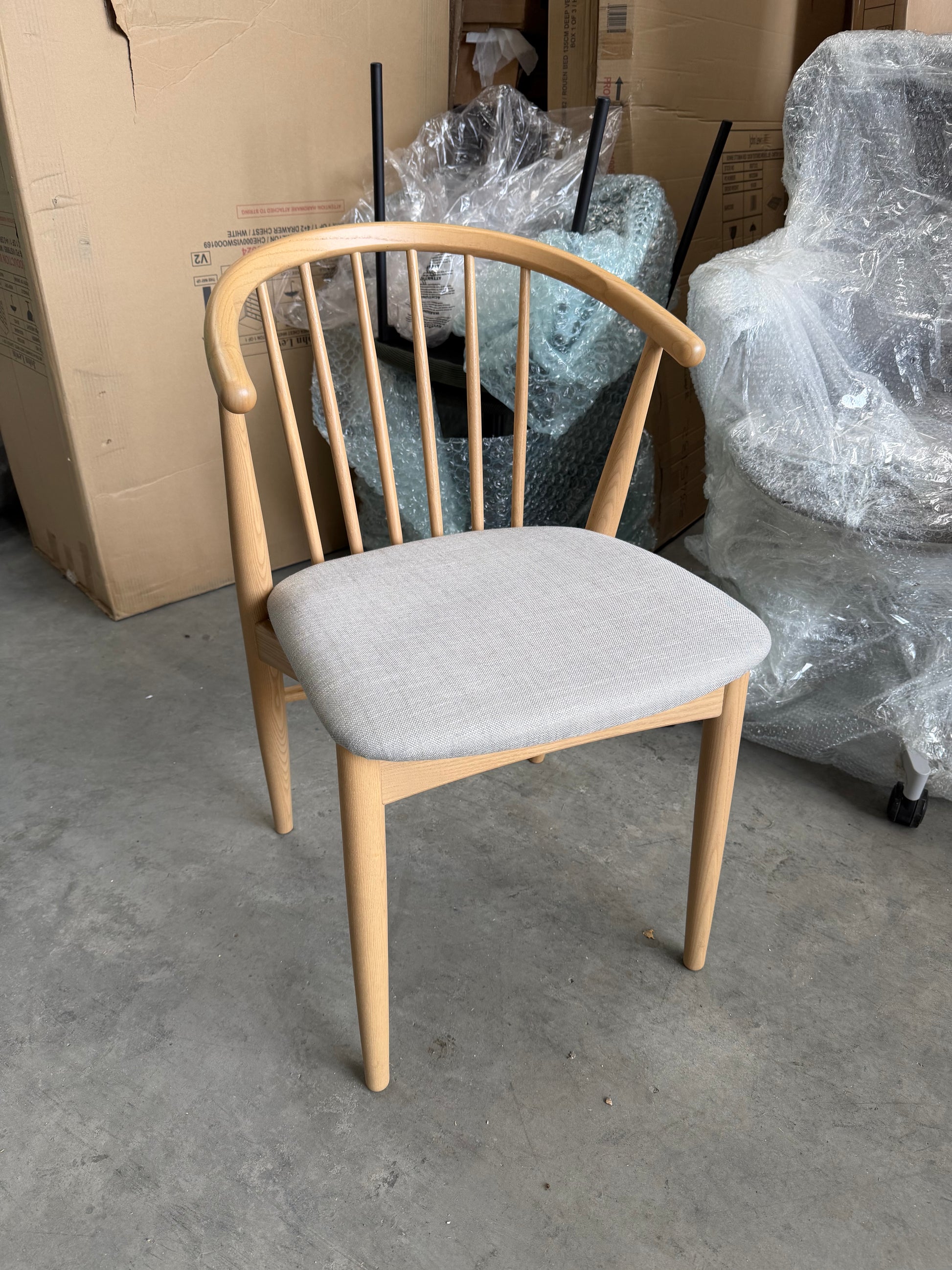 John Lewis Kinross II Dining Chair, Oak/Upholstered Seat