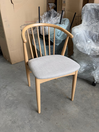 John Lewis Kinross II Dining Chair, Oak/Upholstered Seat