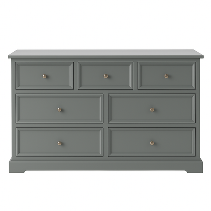 John Lewis St Ives 7 Drawer Chest white 3+4 Green