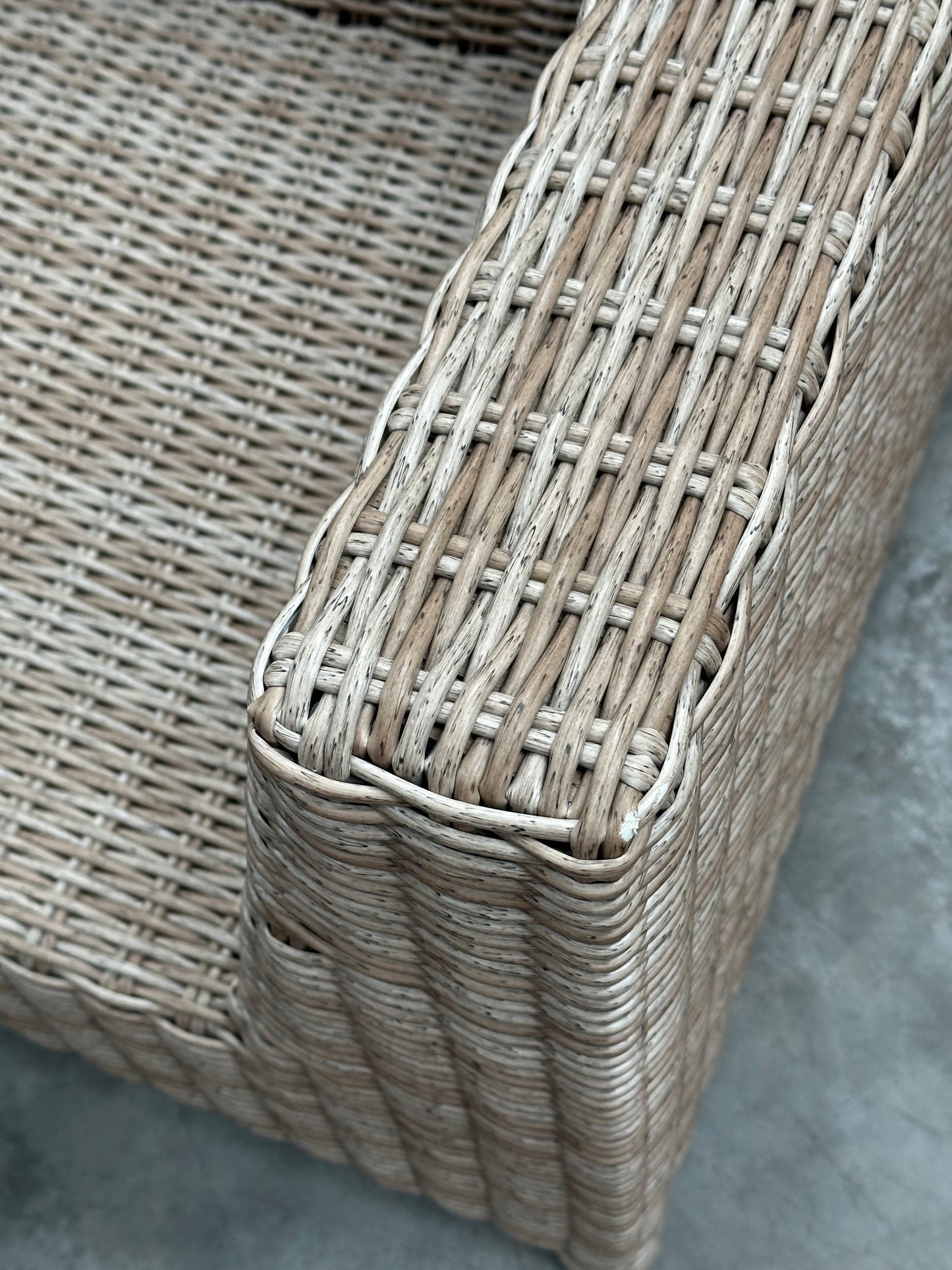 John Lewis Platform Rattan Modular 6-Seater Garden Lounging Set, Natural