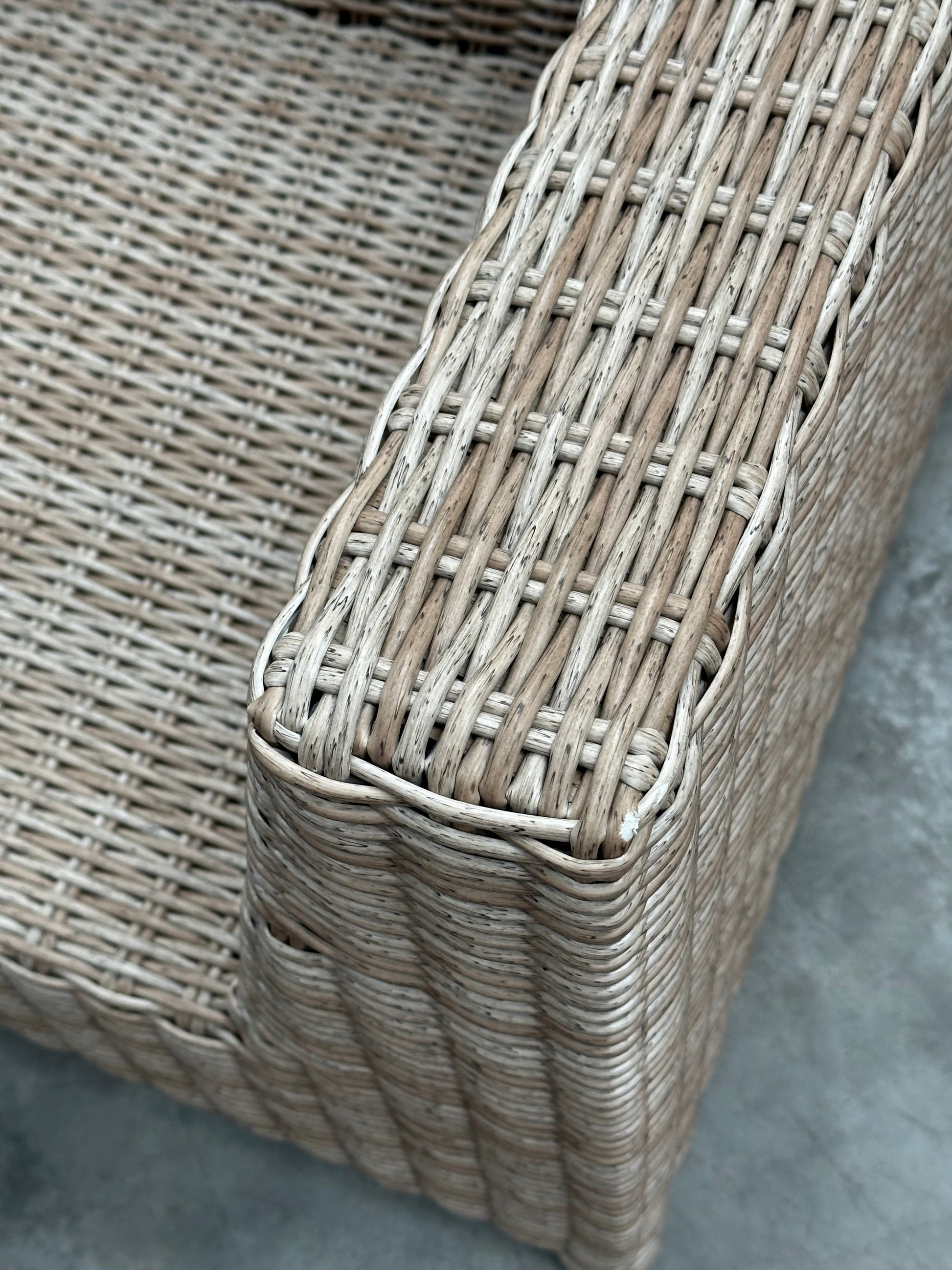 John Lewis Platform Rattan Modular 6-Seater Garden Lounging Set, Natural