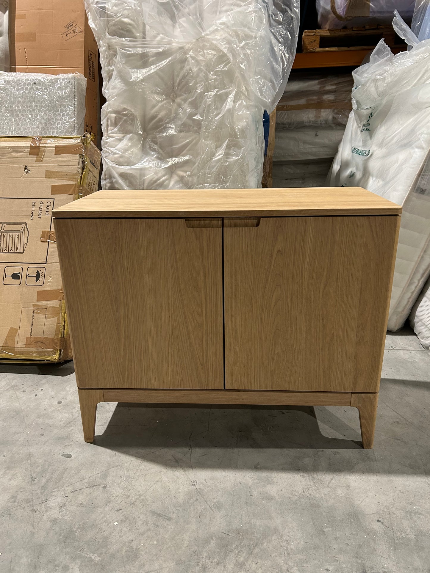 John Lewis Mira II 1 Drawer Small Sideboard, Oak