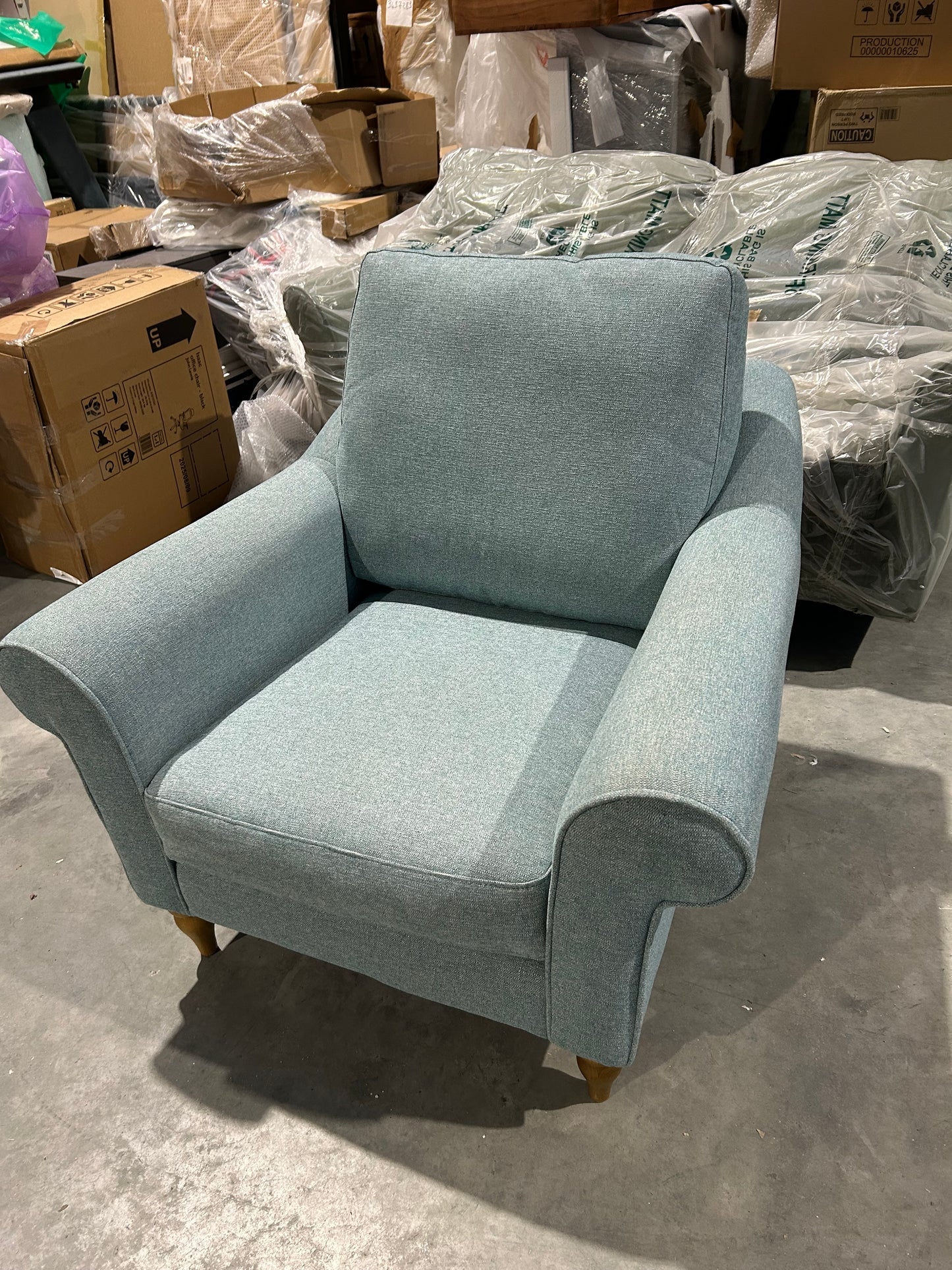 John Lewis Camber Armchair Aquaclean Matilda Teal
