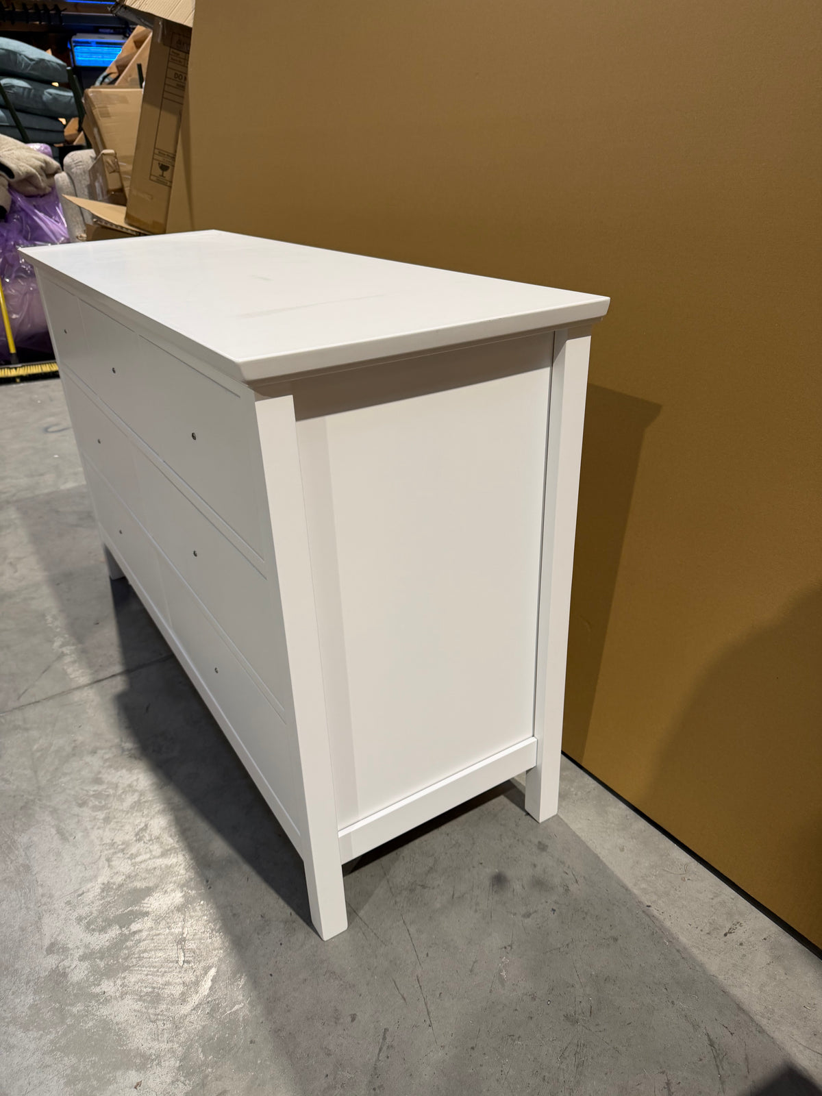 John Lewis Chest of Drawer 7 Drawer Chest White  White Wilton