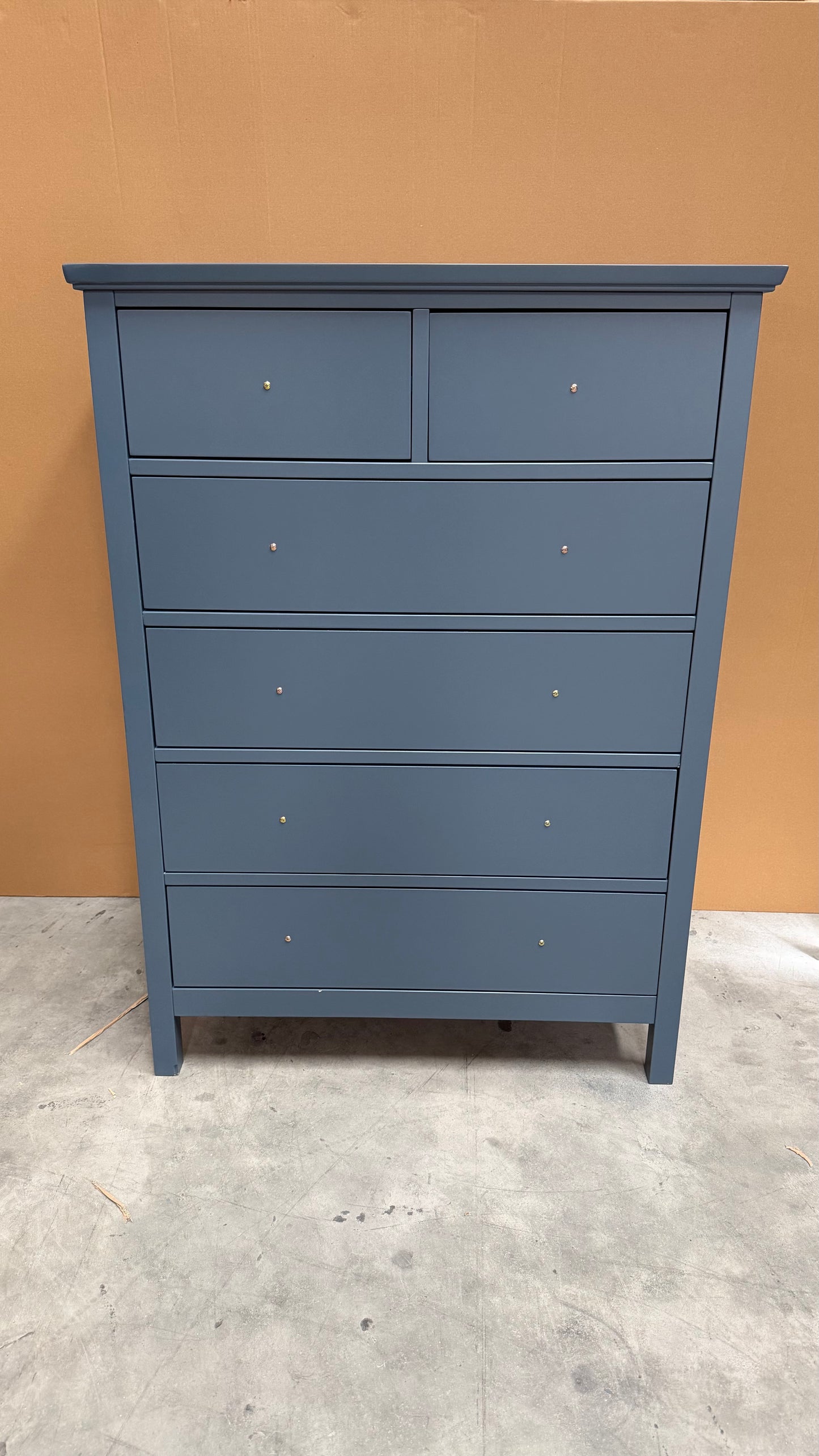 John Lewis Wilton 6 Drawer Chest Denim Blue