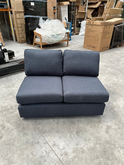 John Lewis Oliver Small Armless Soft Brusehd Tweed Navy Band A