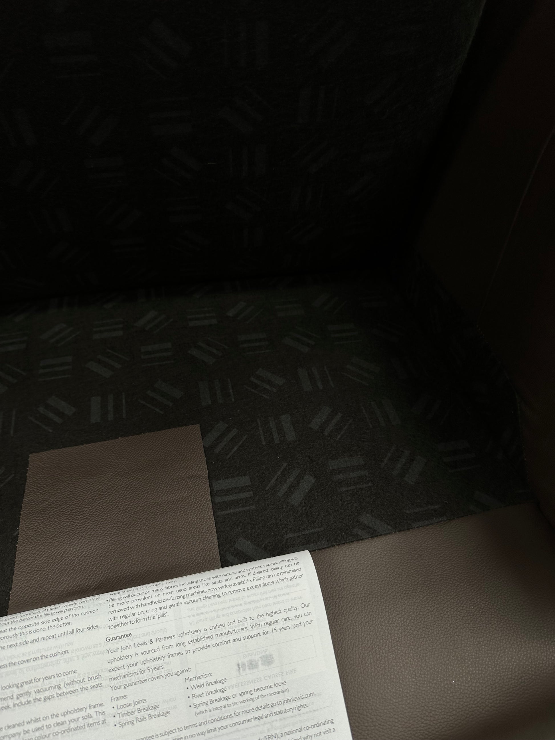 John Lewis Leather Oliver Armchair Dark Chocolate