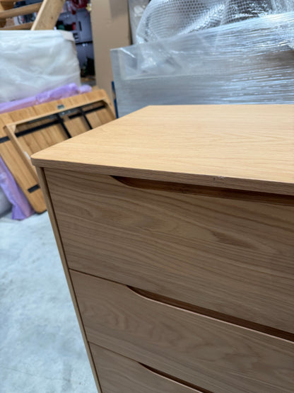 John Lewis Bow 4 Drawer Chest, Natural