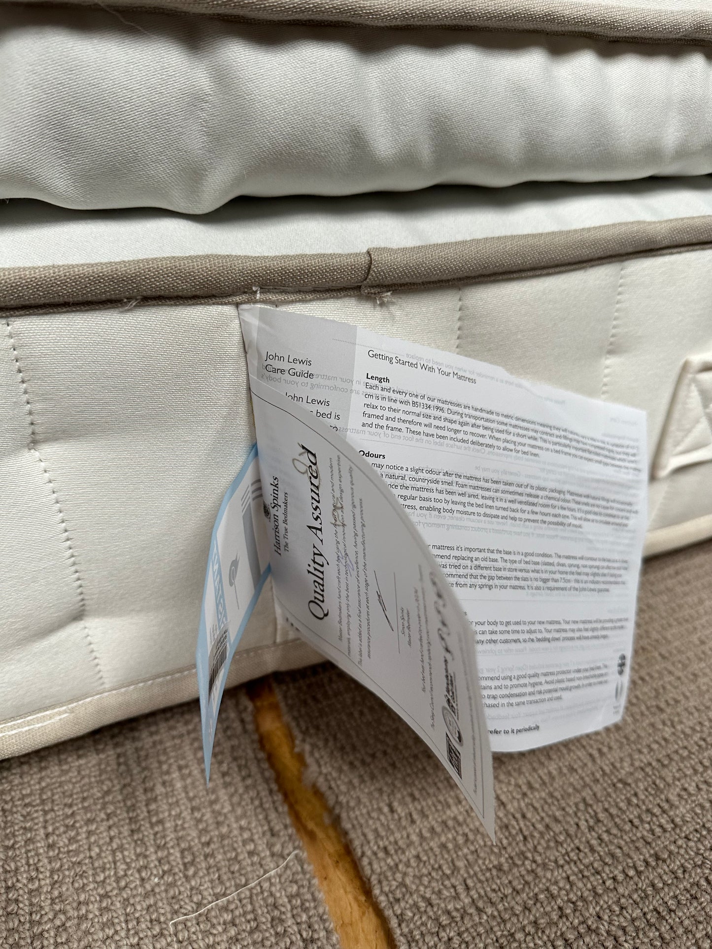 John Lewis British Natural Collection Swaledale Pillowtop 6250 Mattress, Firmer Tension, King Size