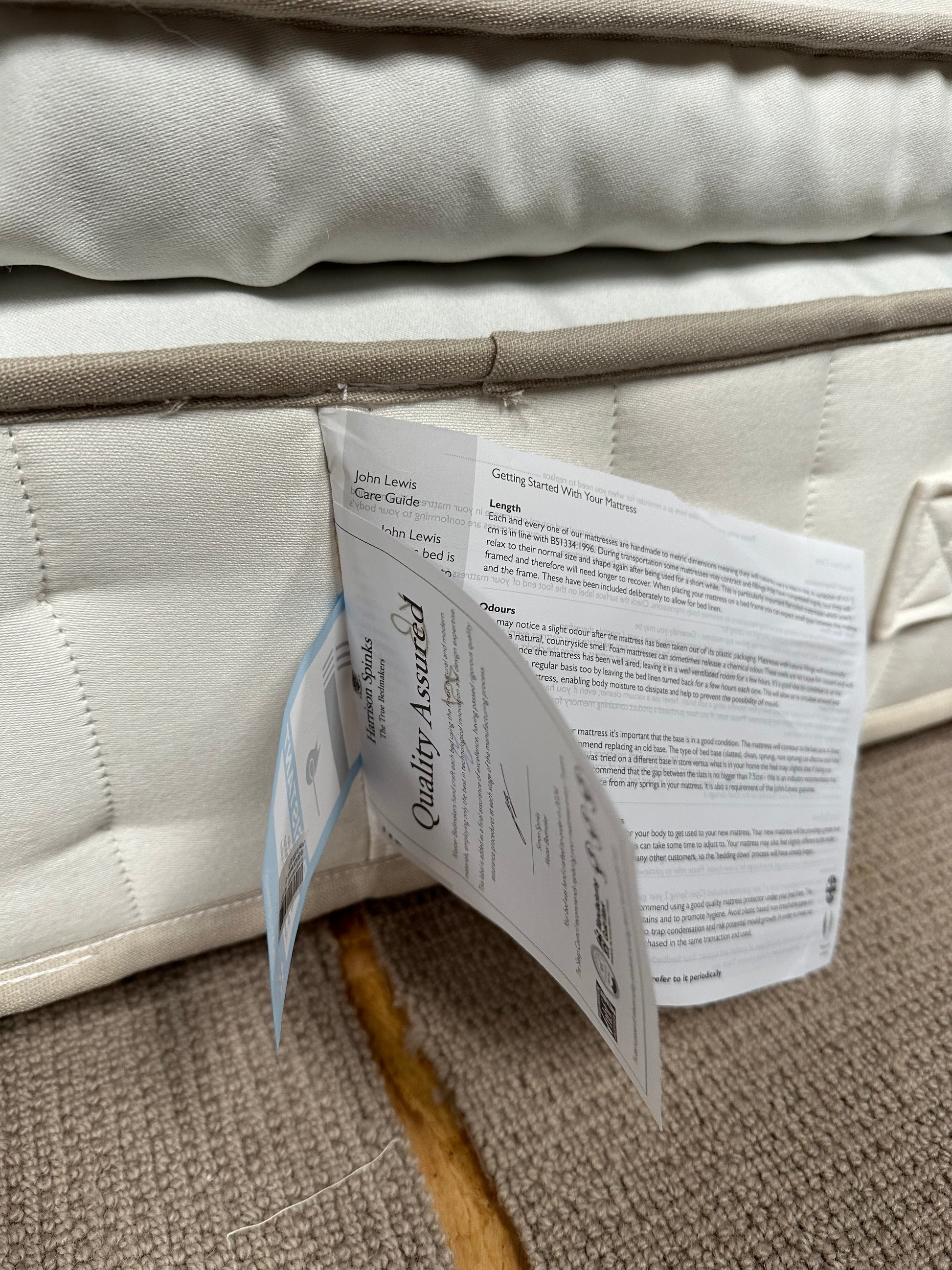 John Lewis British Natural Collection Swaledale Pillowtop 6250 Mattress, Firmer Tension, King Size