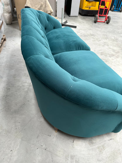 John Lewis + Swoon Radley Large 3 Seater Sofa, Wildwood Green Velvet