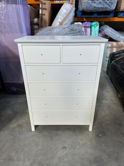 John Lewis ANYDAY Wilton 6 Drawer Chest White Storage