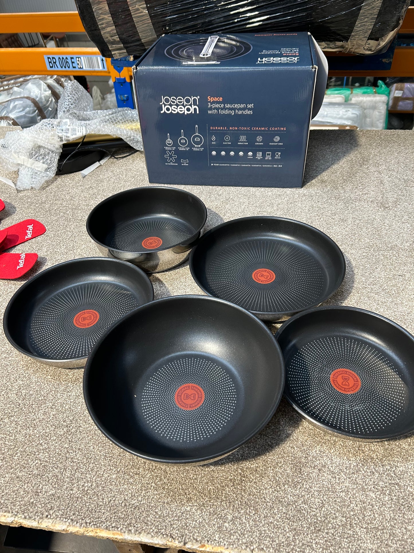 Tefal Ingenio SoLight Aluminium Non-Stick Pan Set, 8 Piece