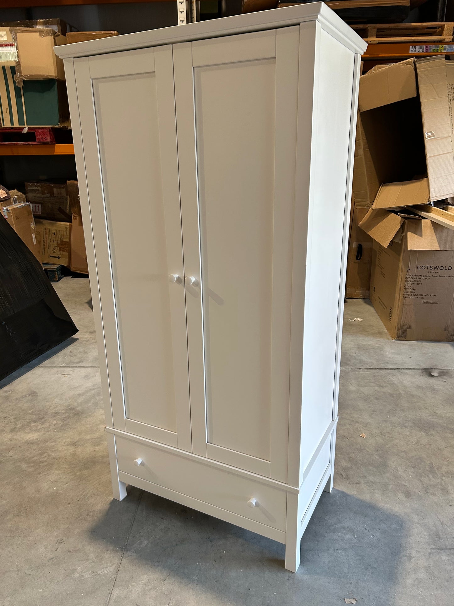 John Lewis Wilton Double Wardrobe, White