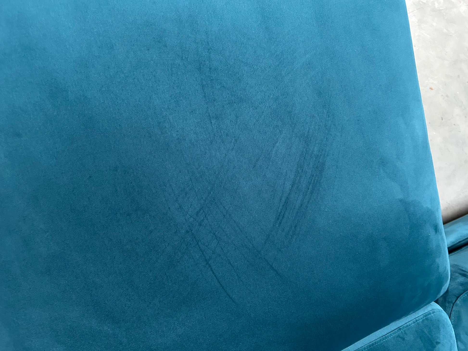 John Lewis Barbican 5+ Seater Corner Sofa Quartz Pale Blue Velvet