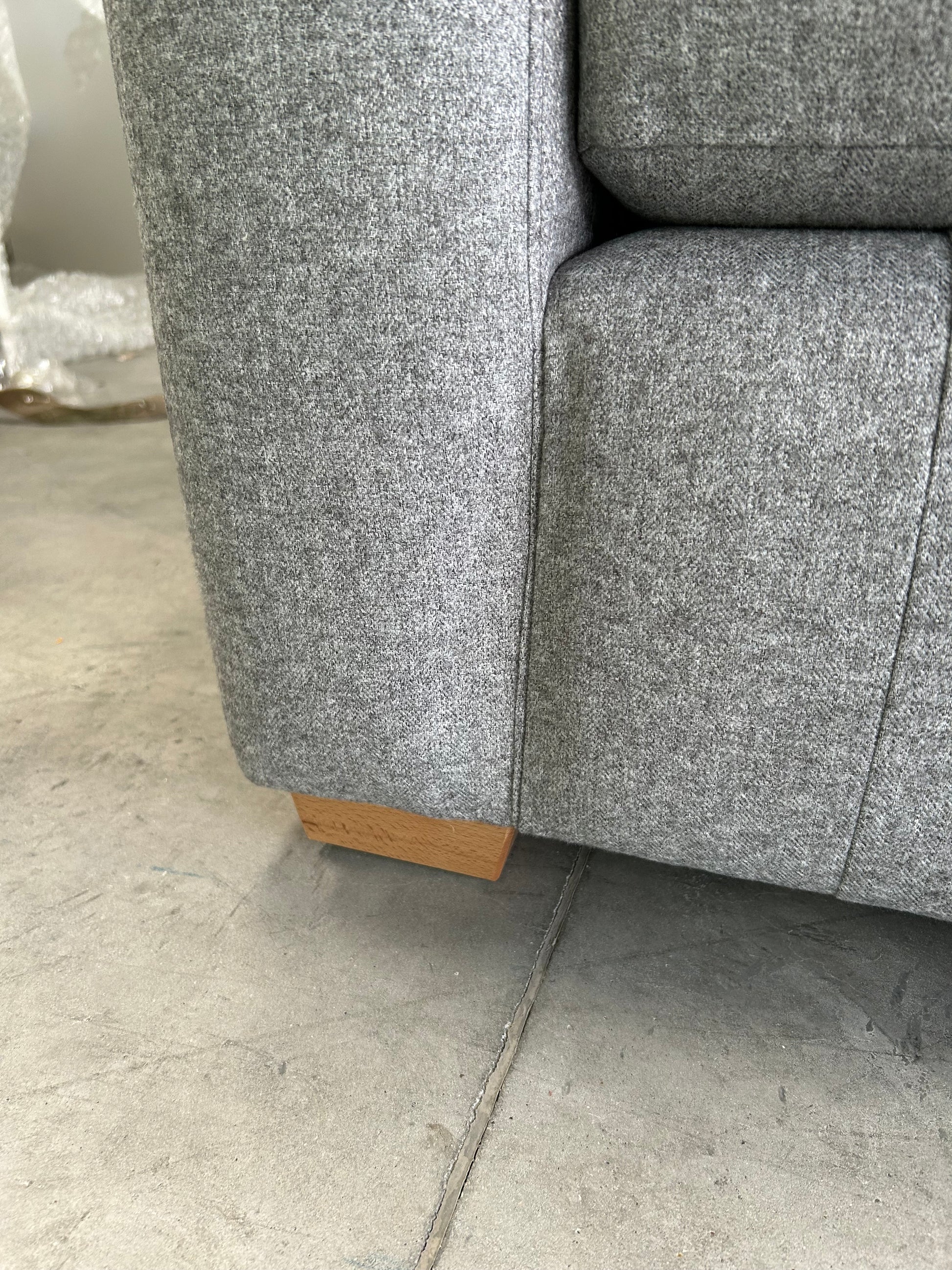 John Lewis Oliver II Medium 2 Seater Sofa Brushed Tweed Grey
