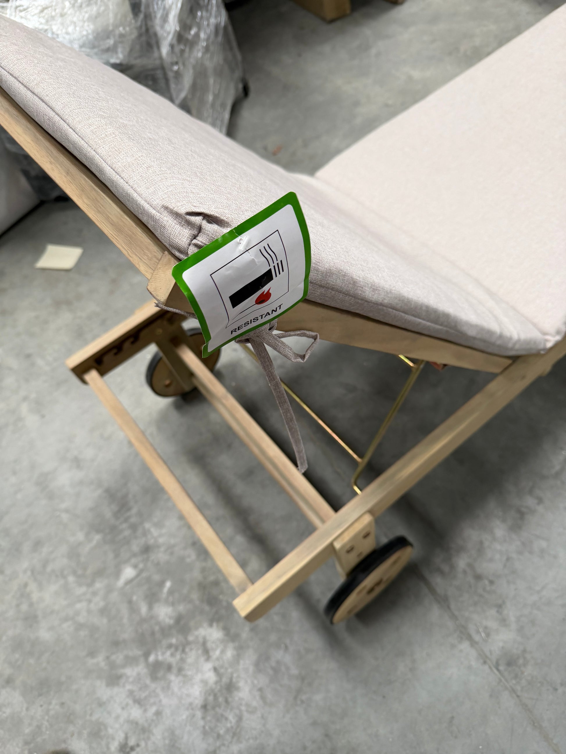 John Lewis Wood Sun Lounger Acacia  Natural