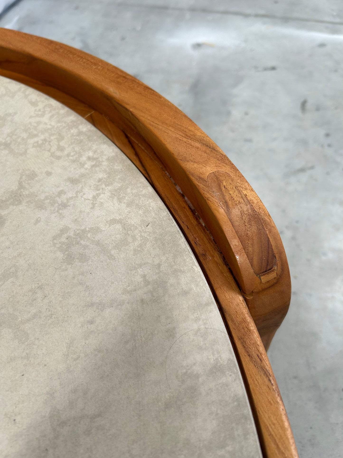 John Lewis Terra Teak Wood Round Garden Coffee Table, 90cm