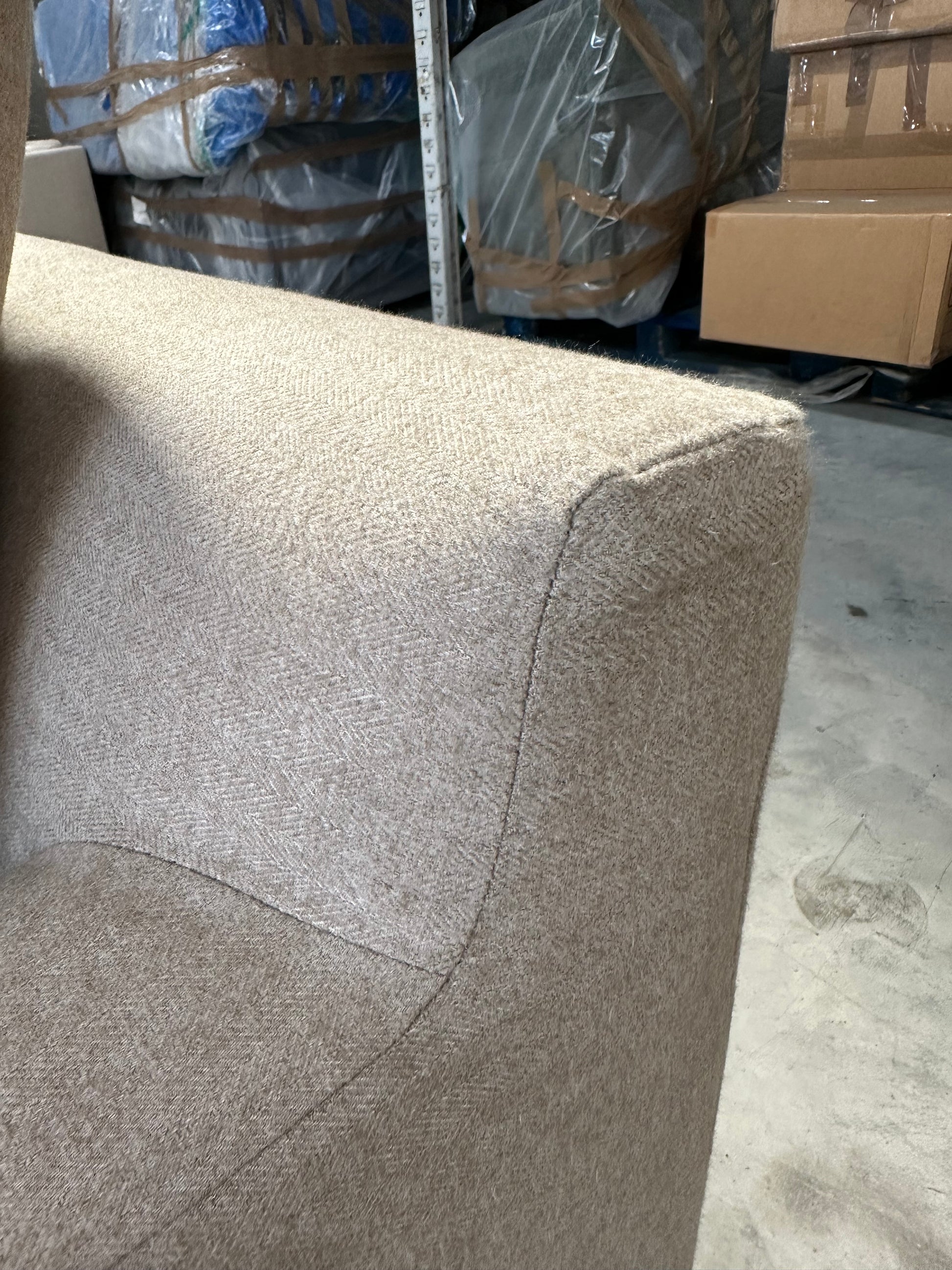 John Lewis Draper II Medium 2 Seater Sofa Brushed Tweed Natural