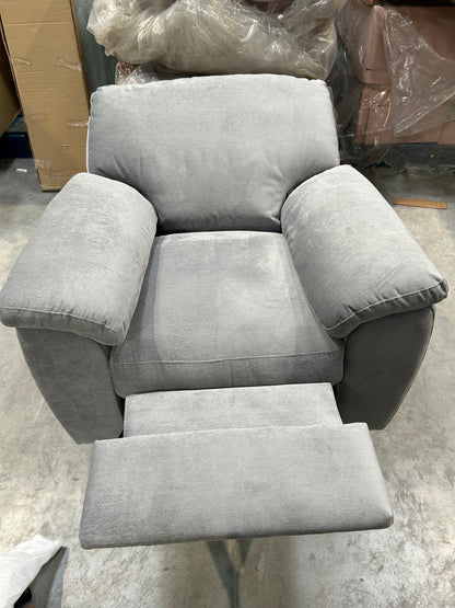 John Lewis Reclining Camden Armchair in Easy Clean Grey