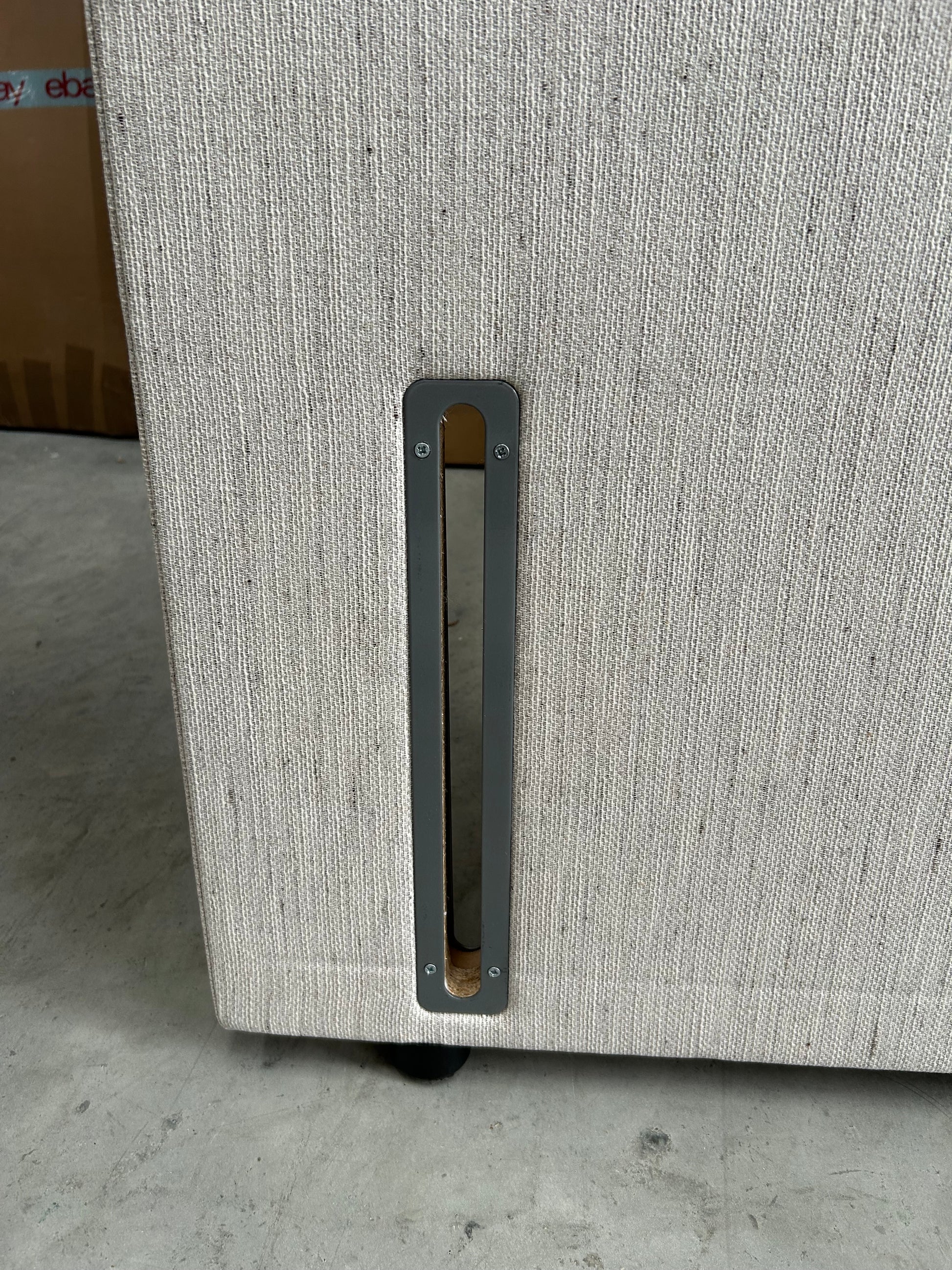 Vispring Juliet Full Depth Upholstered Headboard King Size Faux Suede Mink