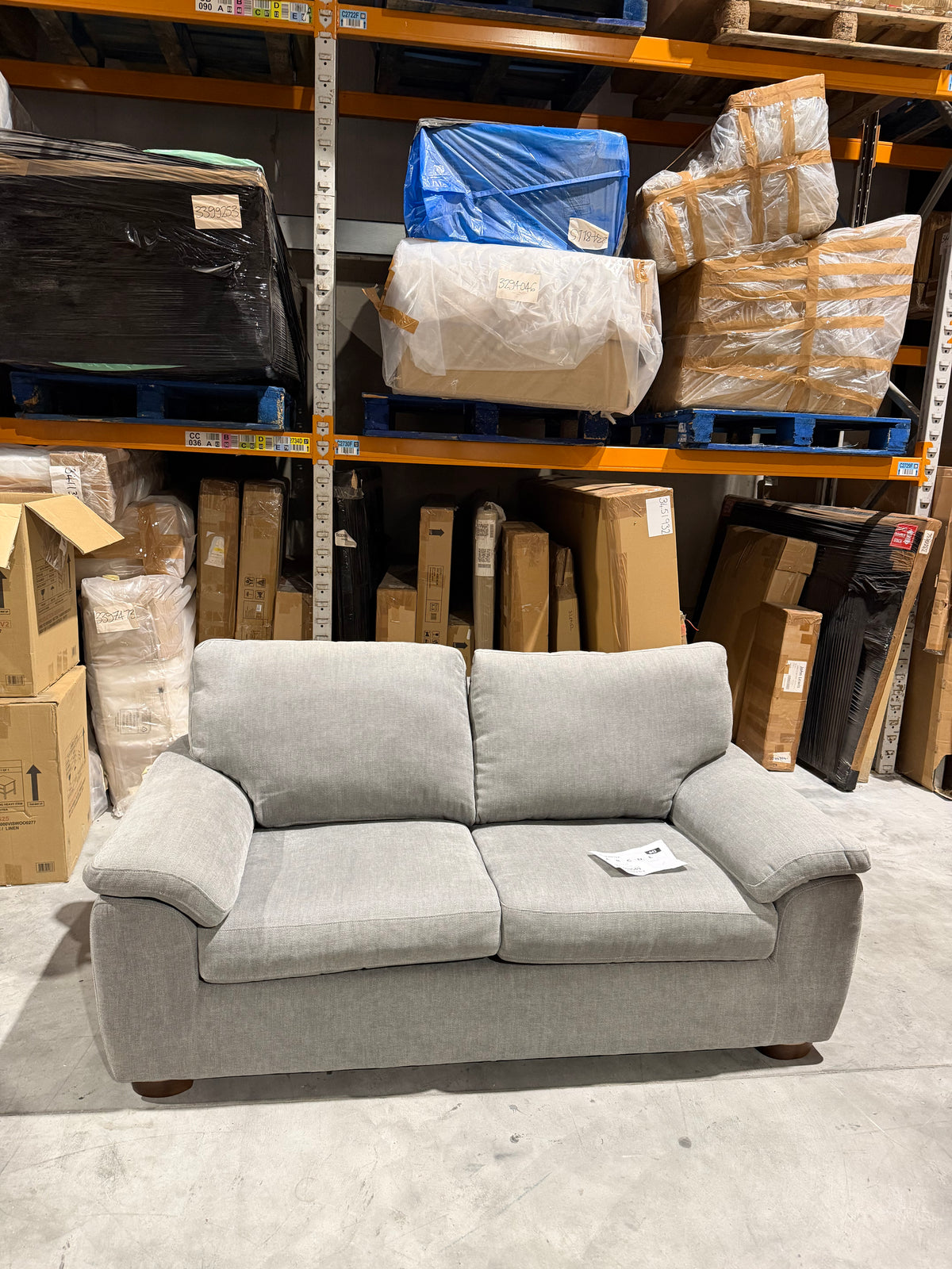 John Lewis Camden Medium 2 Seater Sofa Easy Clean Chenille Steel
