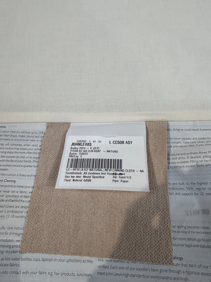 John Lewis Bailey II RHF Chaise End Sofabed Titan  Natural