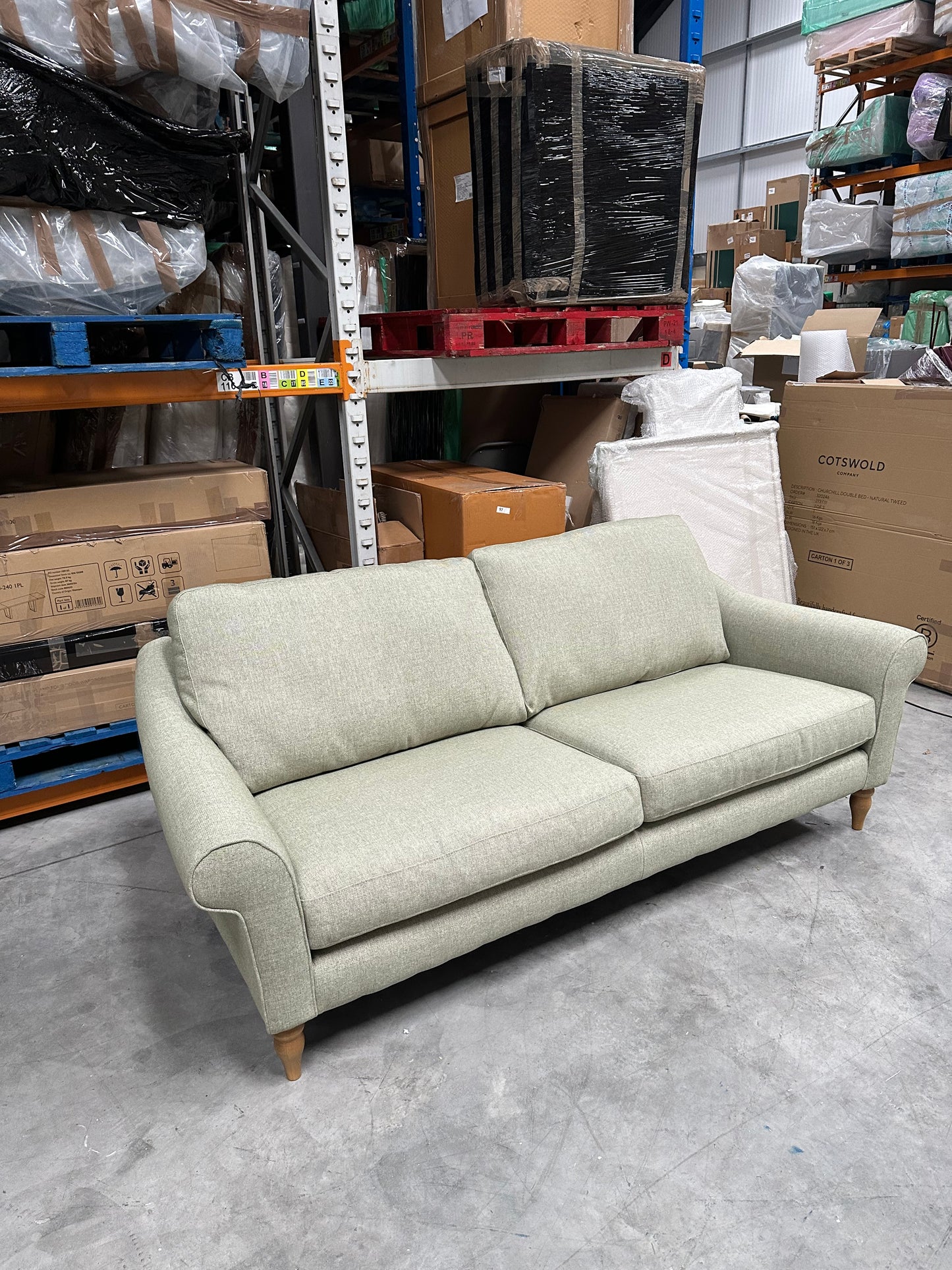 John Lewis Camber Grand 4 Seater Sofa Aquaclean Aston Green