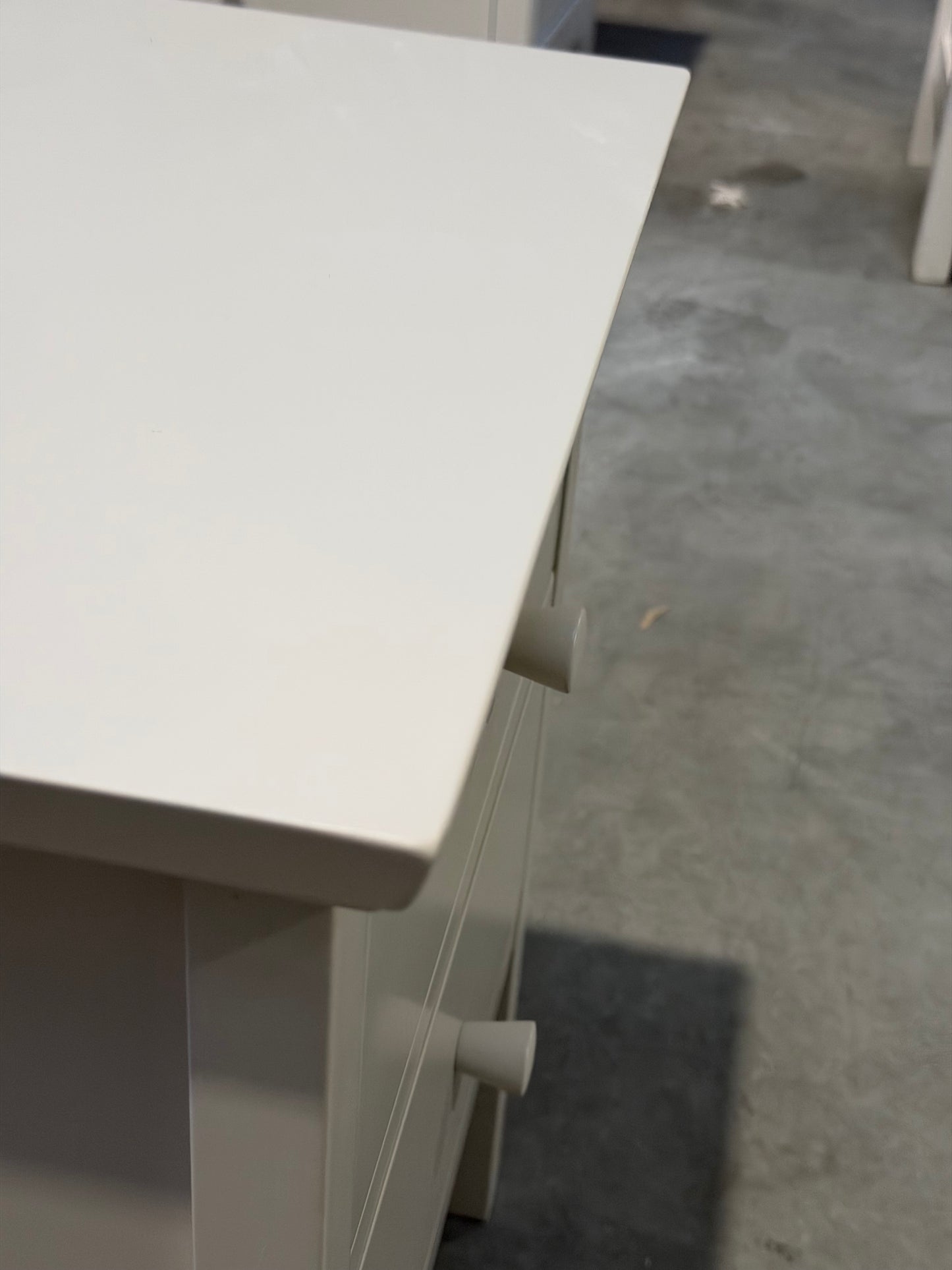 John Lewis Wilton 2 Drawer Bedside Cabinet, Linen