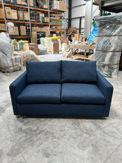John Lewis Bailey II Medium Sofa Bed, Light Leg, Navy