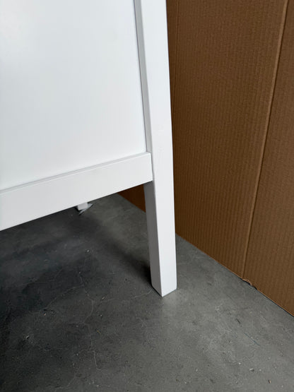 John Lewis Wilton 2 Drawer Bedside Cabinet White