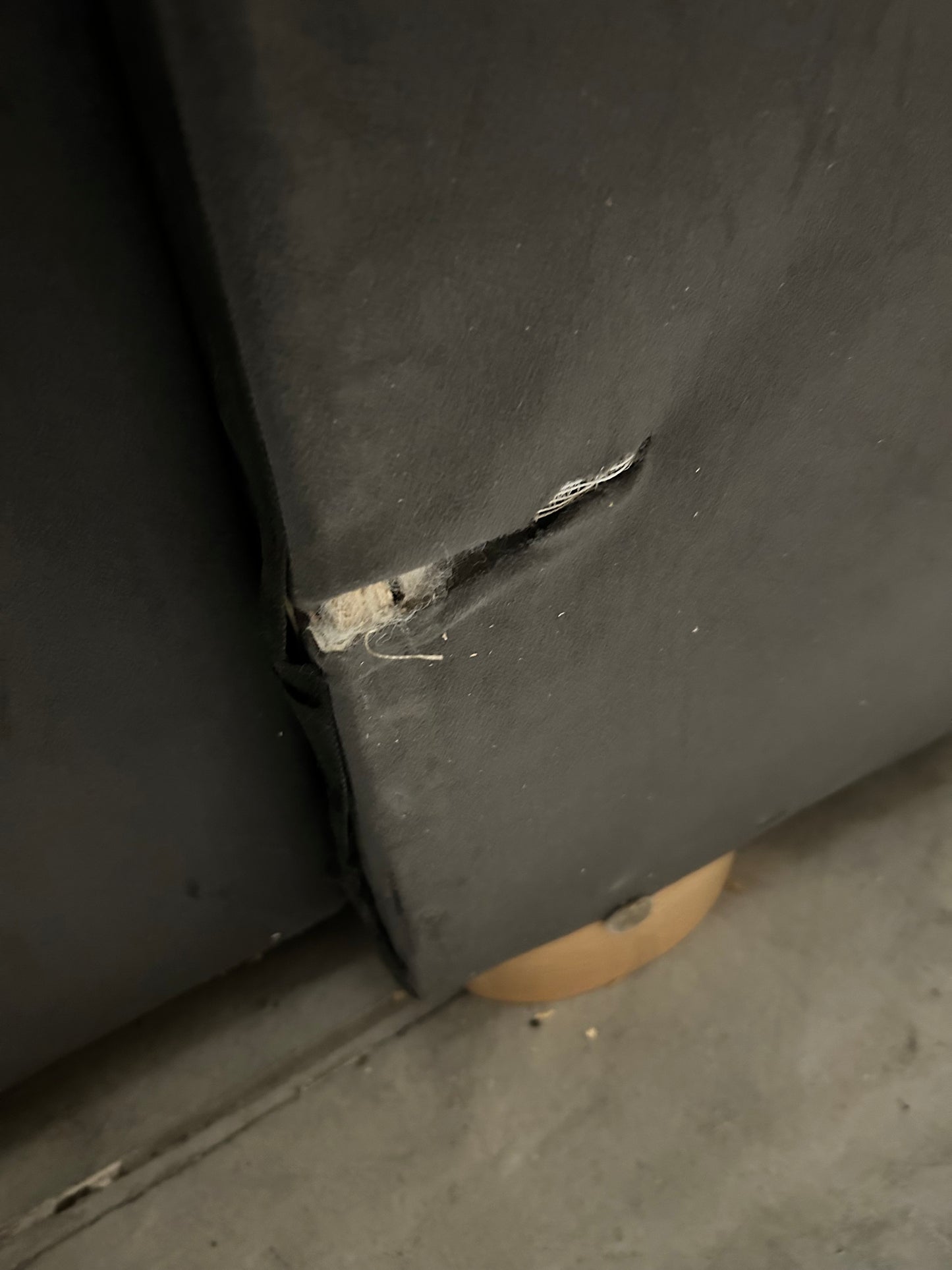 John Lewis Camden 5+ Seater LHF Storage Chaise End Sofa Bed Plush Velvet Charcoal