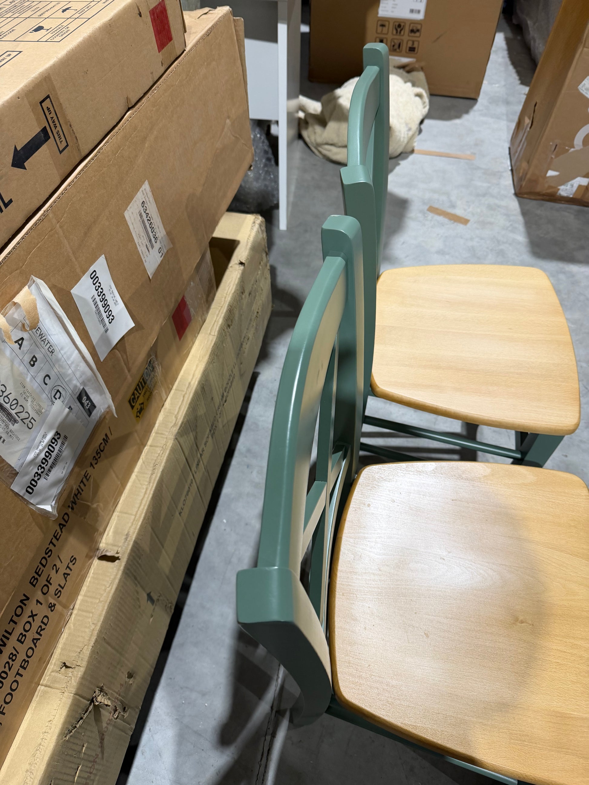 John Lewis Clayton Beech Wood Dining Chairs, Set of 2