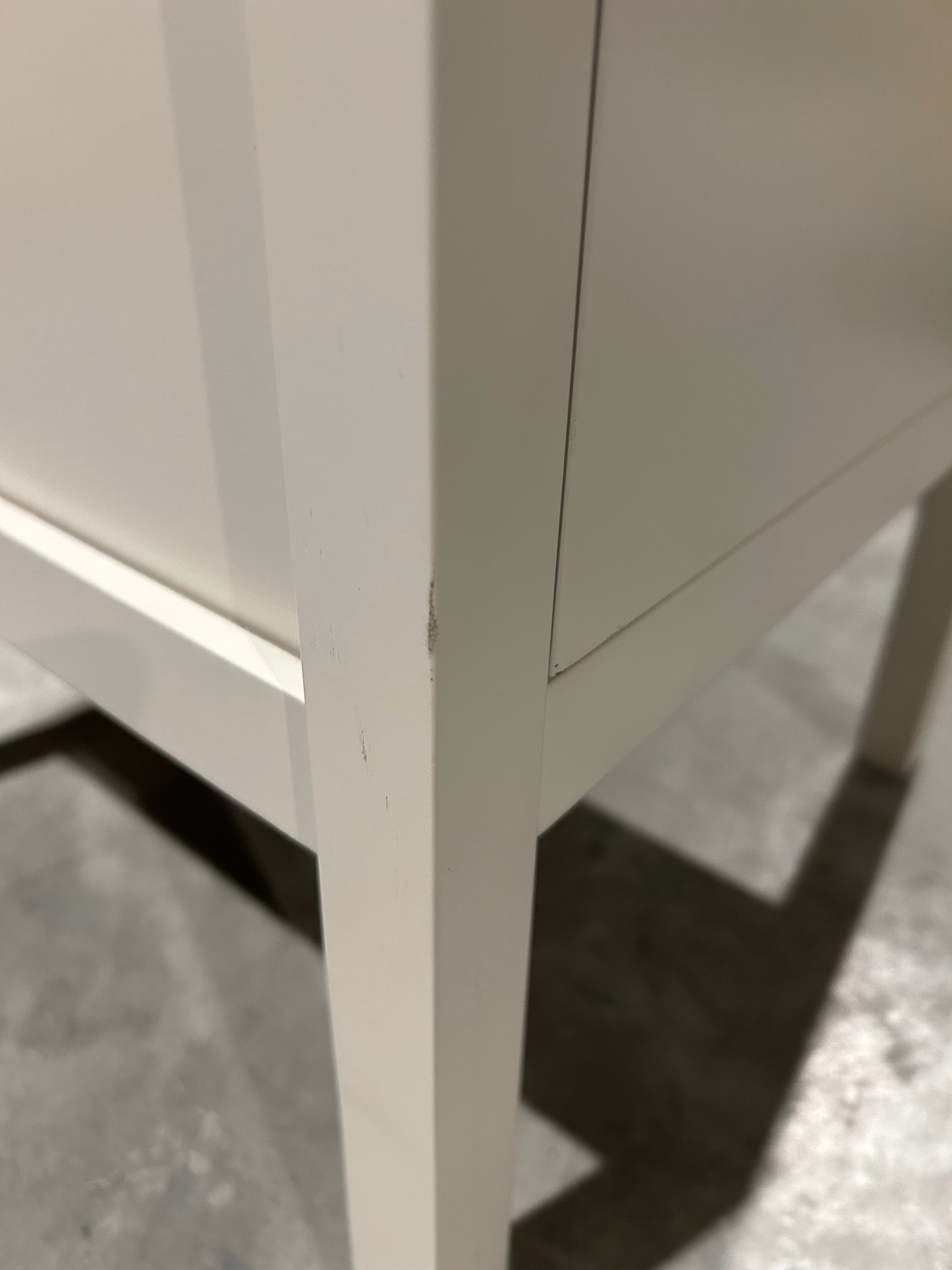 John Lewis Wilton 2 Drawer Bedside Cabinet, Linen