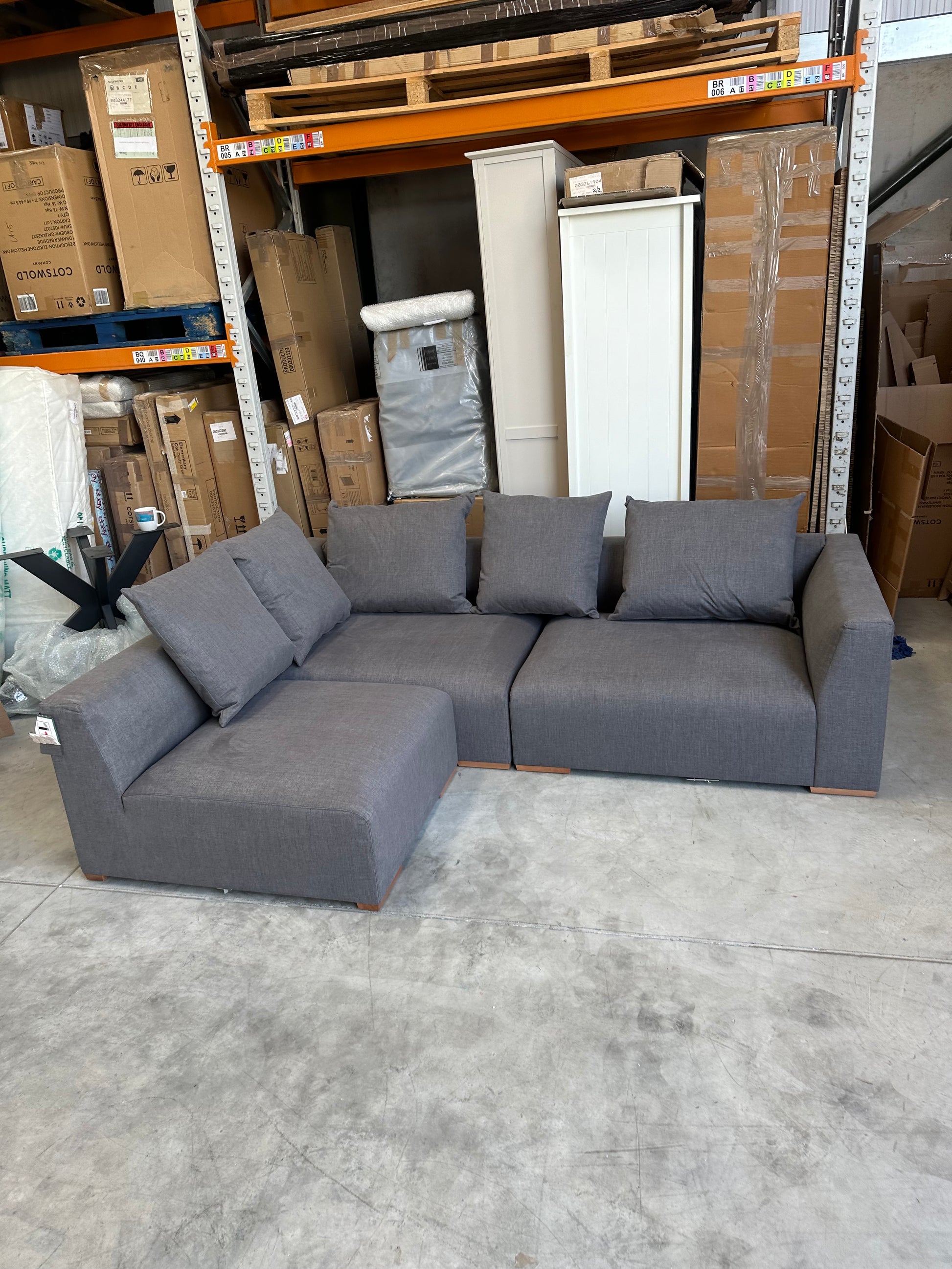 John Lewis Tokyo Medium LHF Corner Group SOFT WEAVE STEEL