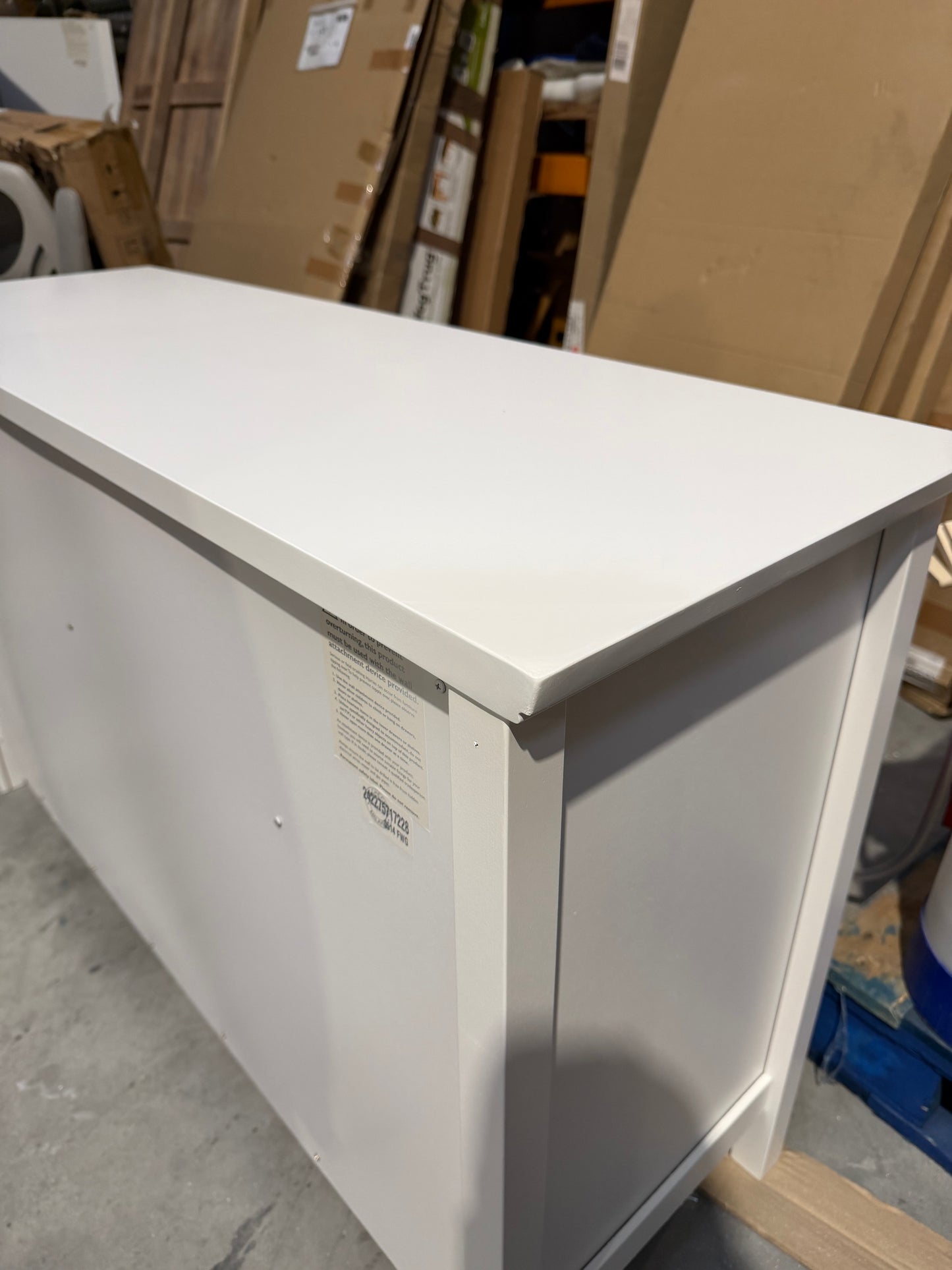 John Lewis Chest of Drawer White Wilton 7 Drawer Chest